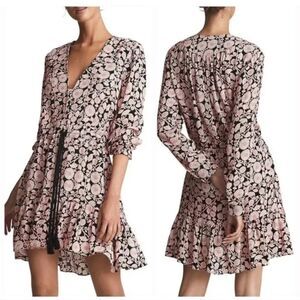 REISS JANUARY FLORAL PRINT MINI DRESS